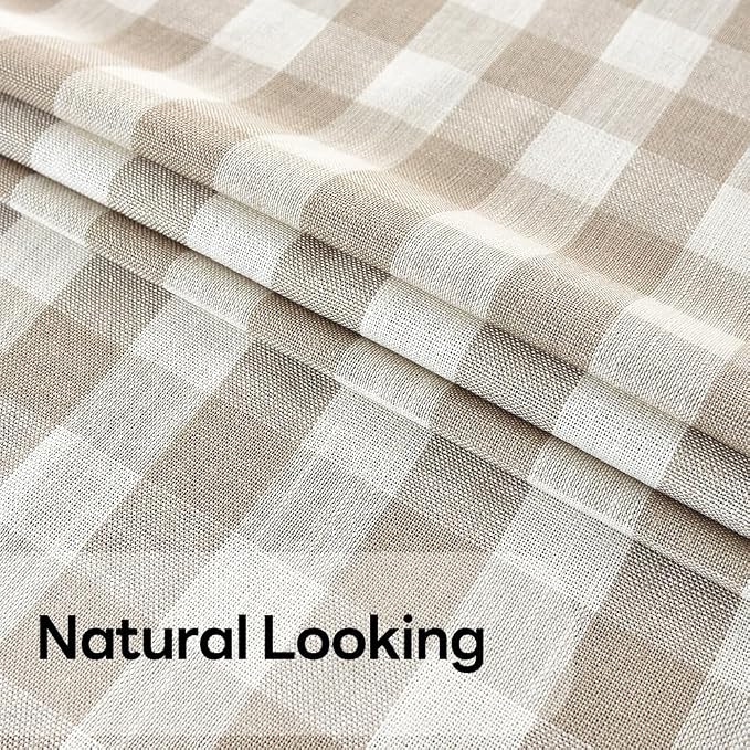 Gingham Tablecloth Rectangle Table Cloth Heavy Duty Cotton Checkered Table Cover - Image 3