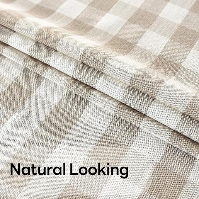 Gingham Tablecloth Rectangle Table Cloth Heavy Duty Cotton Checkered Table Cover - Image 3