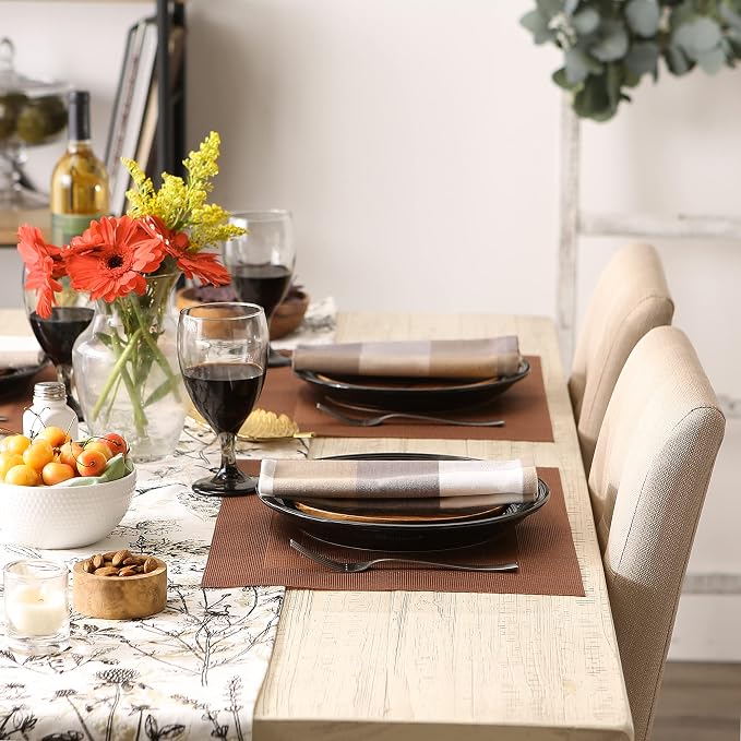 DII PVC Tabletop Collection Woven Indoor/Outdoor, Placemat Set, 6 Piece - Image 5