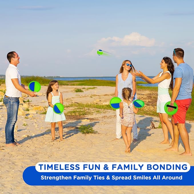 Ayeboovi Toss and Catch Ball Set Outdoor Yard Beach Pool Toys Games - Image 6