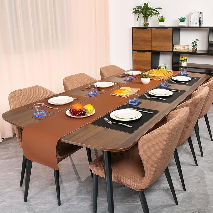 Myir JUN Table Runner Double Sided Vinyl Runner Table 72 Inch Long Runner - Image 6