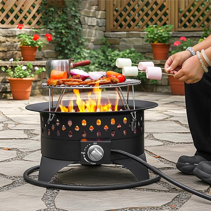 Breezz 20 Inch Propane Fire Pit - Image 5
