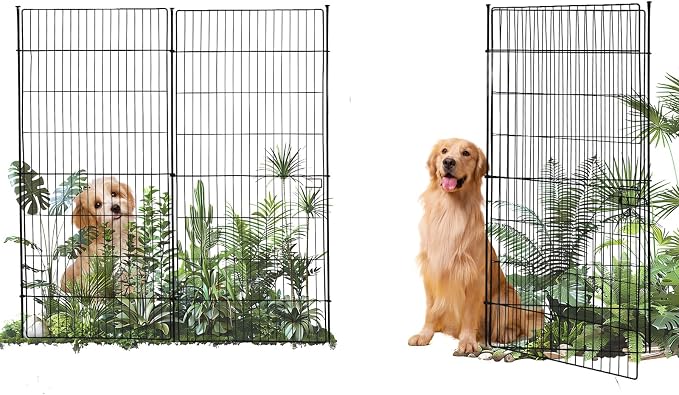 15 Panels No Dig Decorative Outdoor Garden Fence by LovehomeLovelife