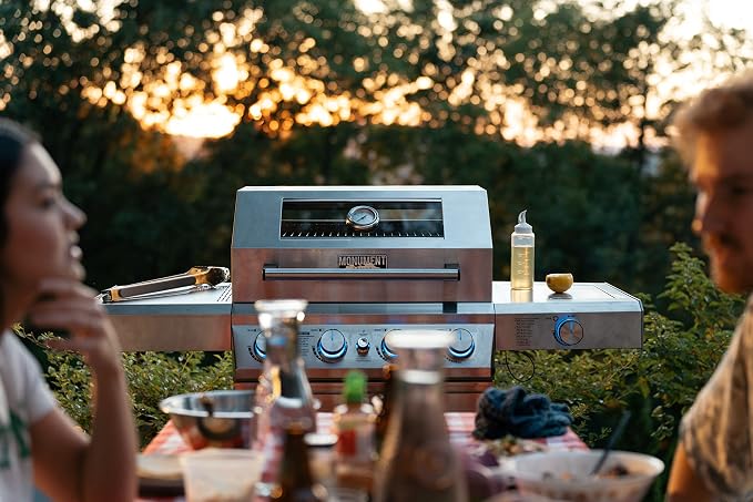 Monument Grills Larger 4-Burner Propane Gas Grills BBQ Stainless Steel - Image 3