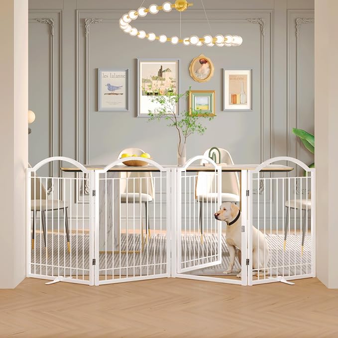 BHG Metal No-Assembly Freestanding Dog Gate by BHG