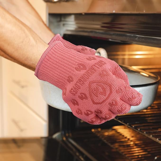 Grill Armor Oven Gloves – 932°F Heat, Fire & Cut Resistant Mitts - Image 3
