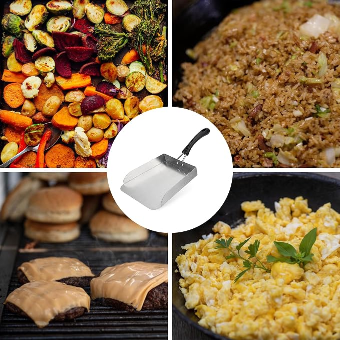 Stanbroil Stainless Steel Griddle Mover Smash Burger Food Shovel Grill Spatula - Image 7