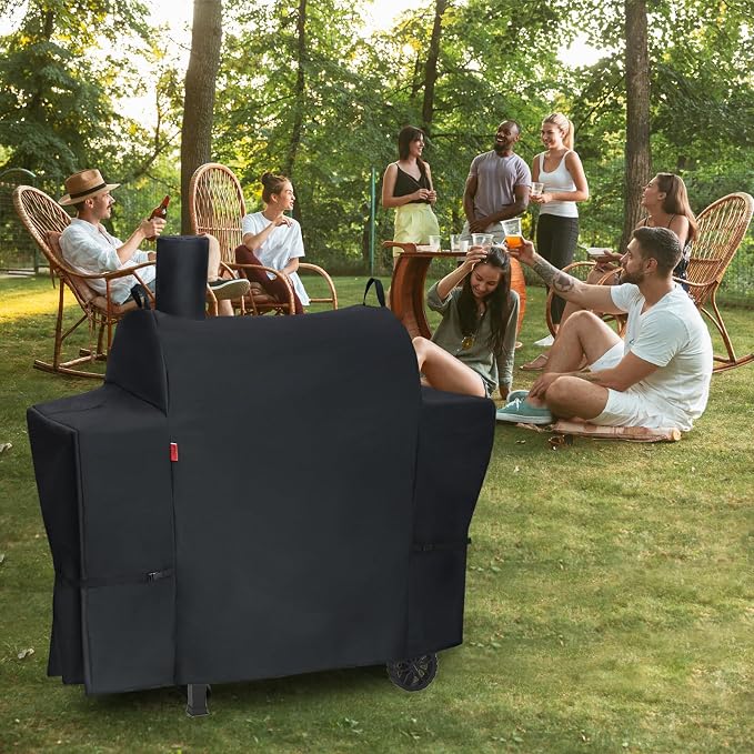 Outdoor Grill Cover for Royal Gourmet CC1830T 30" Barrel Charcoal Grill - Image 7