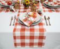 Solino Home Linen Checkered Table Runner 120 Inches Long by SolinoHome