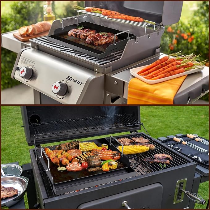 Cast Iron Griddle for Gas Grill, Nanoceramic Nonstick Flat Top Griddle Insert - Image 5