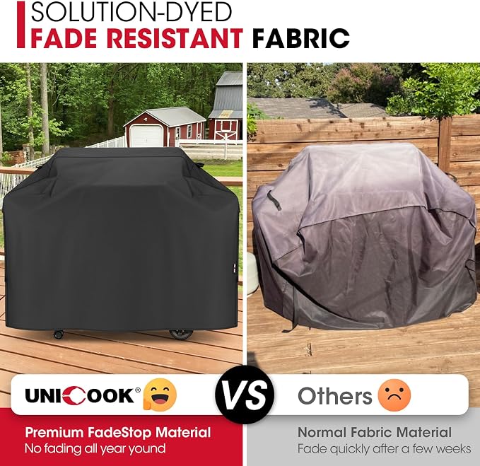 Unicook Grill Cover 75 Inch for Outdoor Grill, Large BBQ Cover - Image 3