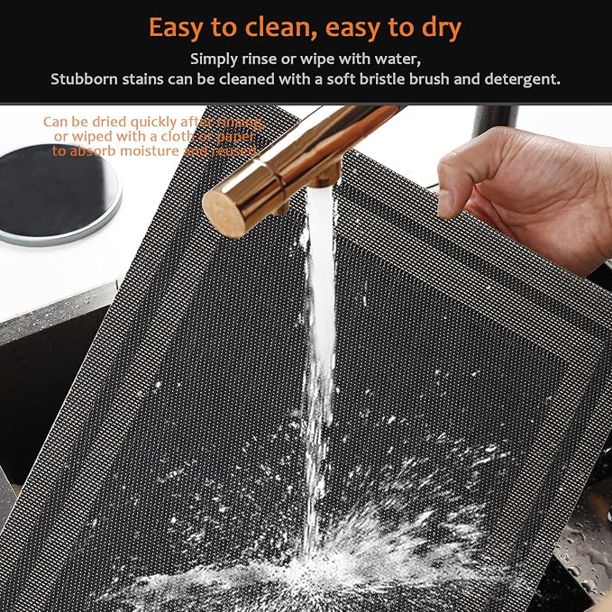 Placemats Set of 12 Washable&Wipeable Place mats - Image 5
