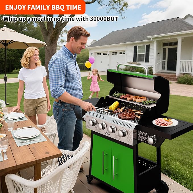4-Burner Propane Gas BBQ Grill - Image 8