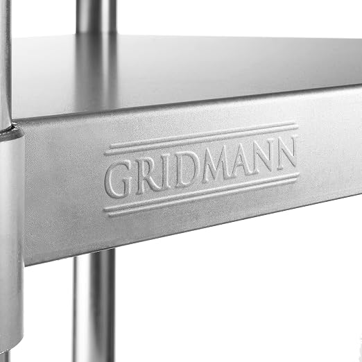 GRIDMANN Stainless Steel Work Table 18 x 24 Inches, NSF Commercial Kitchen Prep - Image 7