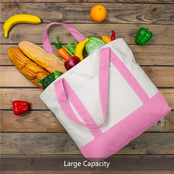TOPDesign 6-Pack Canvas Tote Bags - Image 4