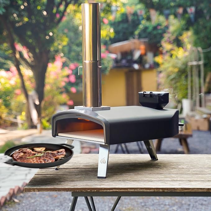 Mimiuo Outdoor Pizza Oven 12" Pellet Pizza Oven - Image 9