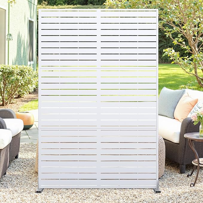 GarveeLife Metal Privacy Screen 72" h x 47" w, Outdoor Privacy Screens and by GarveeLife
