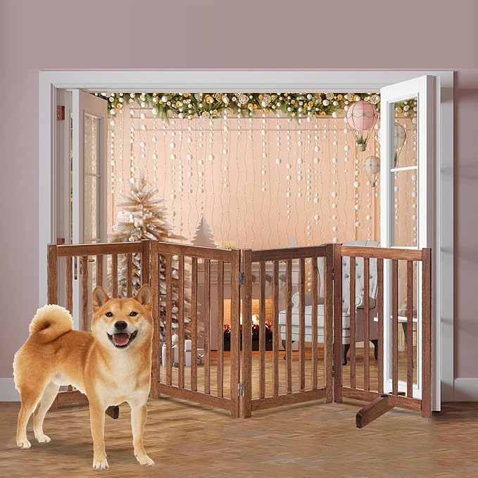 LZRS Freestanding Extra Wide Dog Gate 30 inch Tall - Image 6