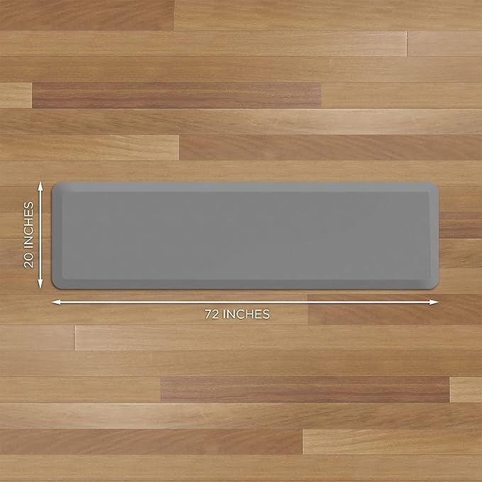 GelPro Utility Anti-Fatigue Runner Mat, Leather Grain Grey - Image 8