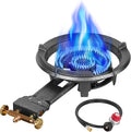 Llamaviva 90, 000 BTU Portable Propane Burner Stove Cast Iron Single Burner by LLAMAVIVA