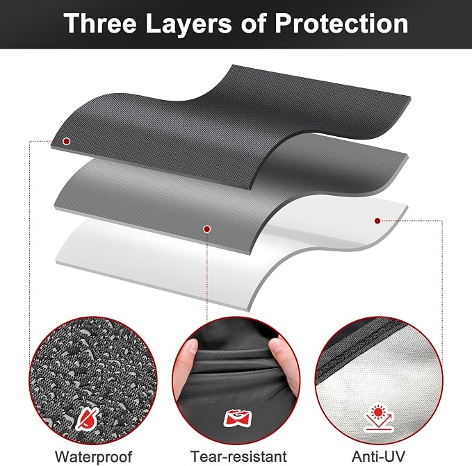 LBTING Grill Cover, 52-inch Heavy Duty 300D Oxford Waterproof Windproof UV - Image 4