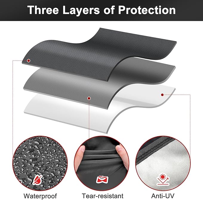 LBTING Grill Cover, 65-inch Heavy Duty 300D Oxford Waterproof Windproof UV - Image 4