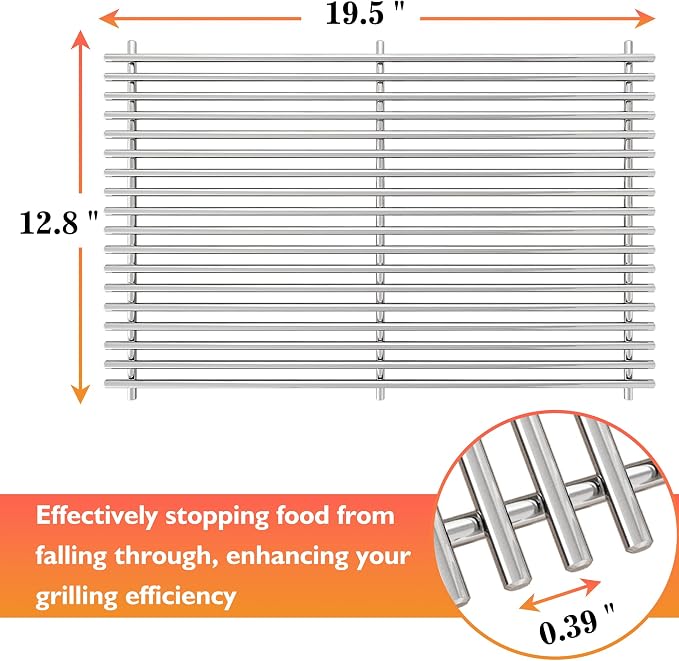 19.5" Grill Grates for Weber Genesis 300 Series，Cooking Grates for Weber - Image 2