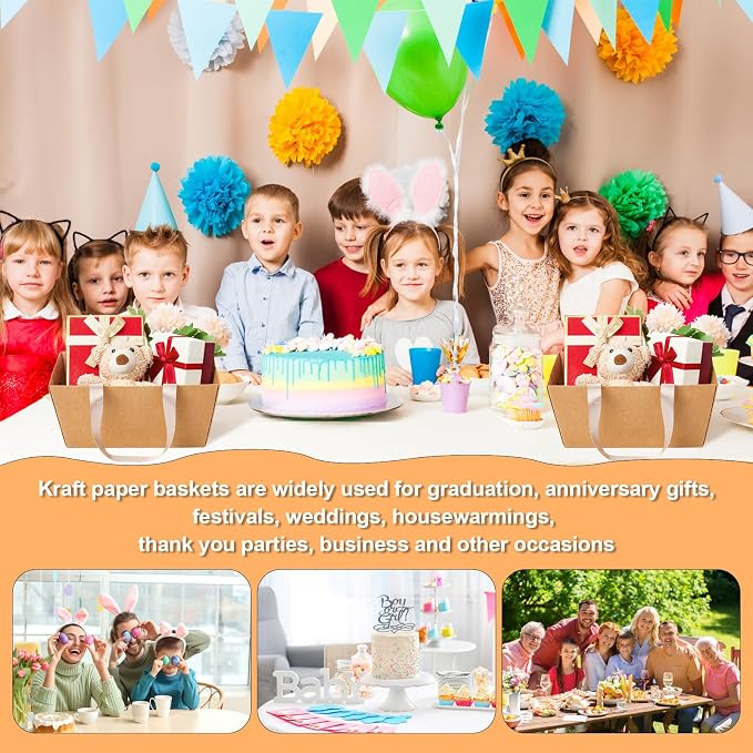 Pinkunn 48 Pcs Basket for Gifts Empty DIY Bulk Gift Basket Kit - Image 7