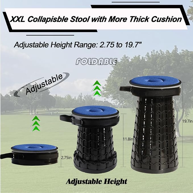 ALEVMOOM Upgraded XXL Collapsilbe Stool - Image 3