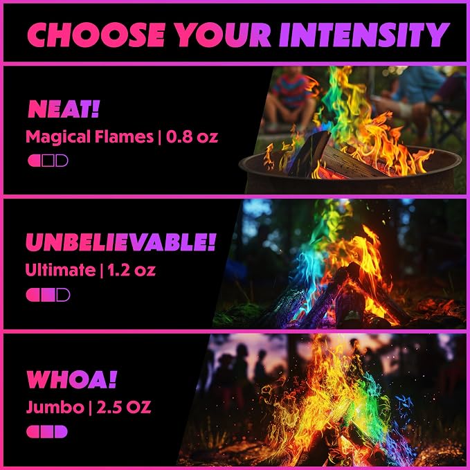 Magical Flames Fire Color Packets, Vibrant Multi-Color Fire - Image 6