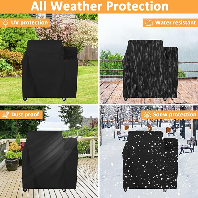 Grill Cover for Weber Smokefire EX4 Pellet Grill Replacement 7190 Cover - Image 6