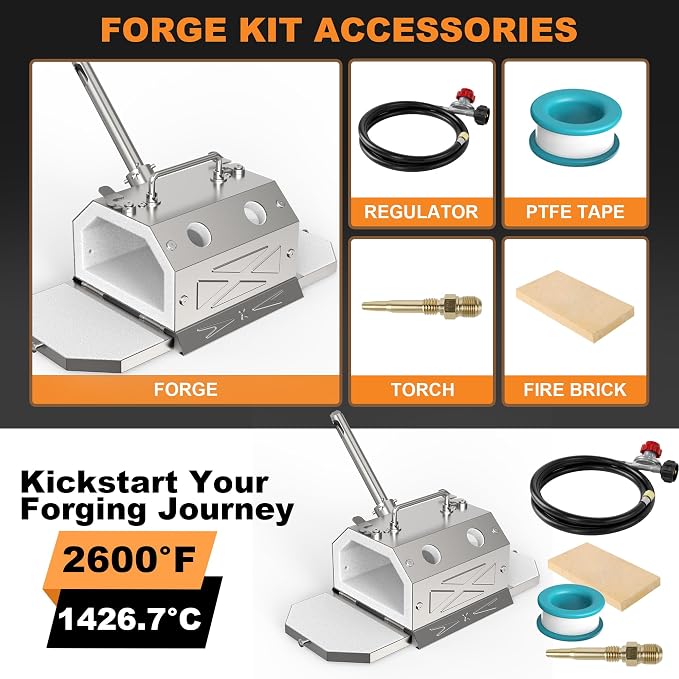Nelyrho Portable Propane Blacksmith Forge Kit - Image 7