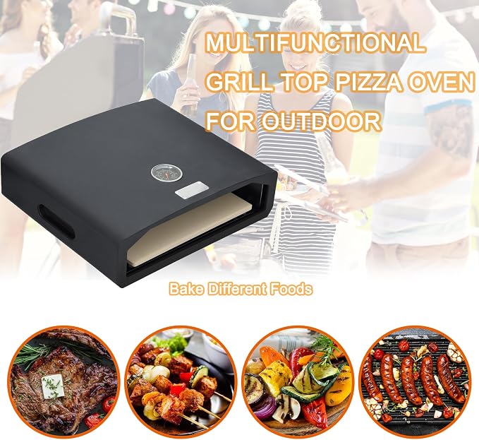 Skypatio Pizza Oven for Grill, Portable Outdoor Grill Top Pizza Oven - Image 7