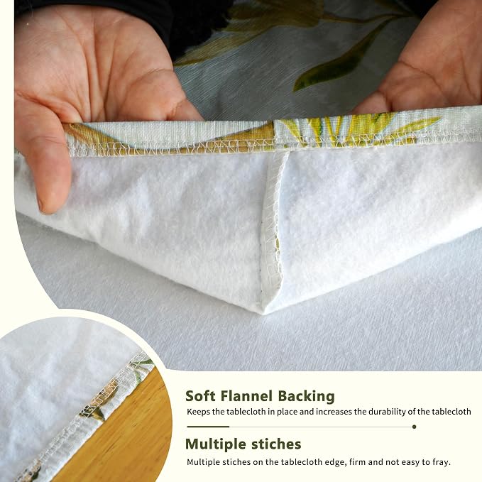 Rectangle Picnic Table Cloth, Elastic Waterproof Fitted Vinyl Tablecloths - Image 6