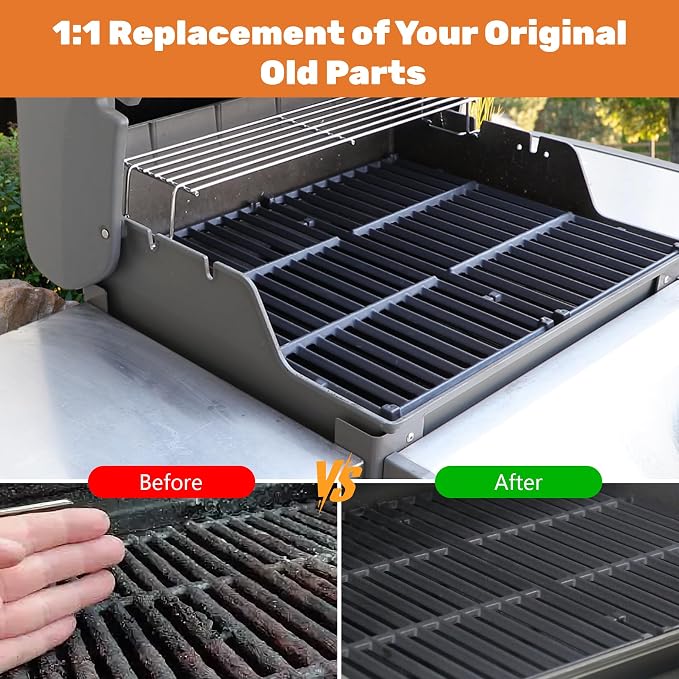 7637 Grill Grates for Weber Spirit E210 E220 S210 S220 S215 17.5” Cast Iron - Image 6