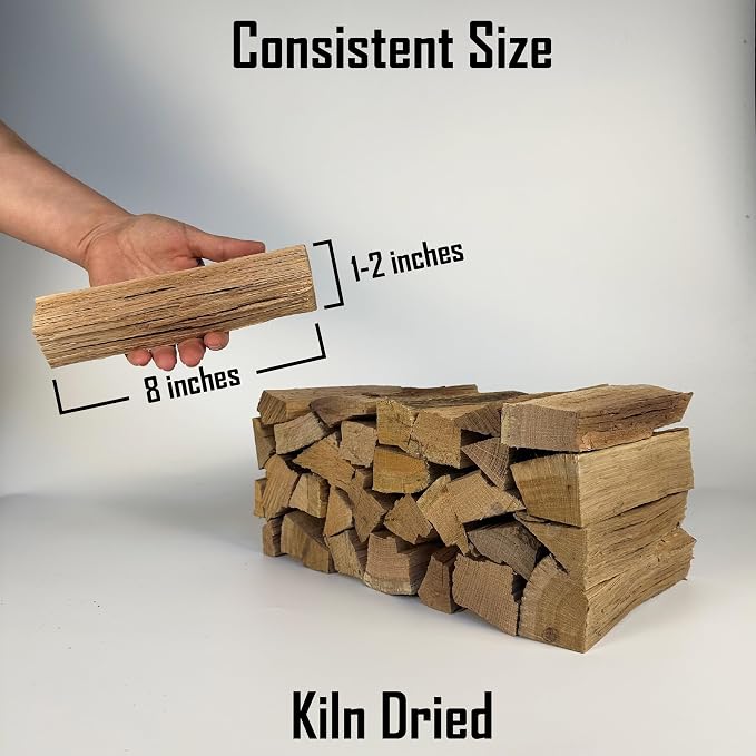 Pizza Oven Wood Kiln Dried Mini Split Cherry 8" inch Long Pizza Wood - Image 3