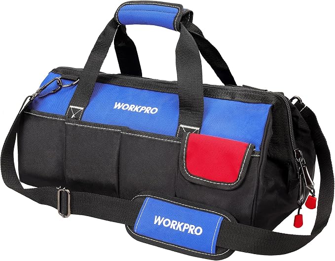WORKPRO 18-inch Close Top Wide Mouth Storage Tool Bag by WORKPRO