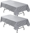 Nasitos 2 Pack Plastic Vinyl Tablecloth by Nasitoshomedecor