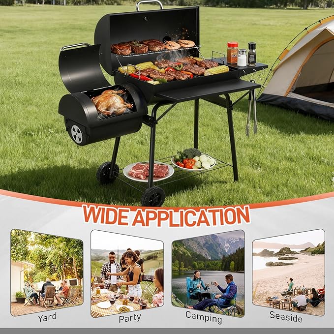 VINGLI Barrel Charcoal Grill - Image 4