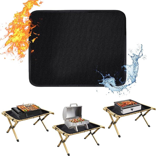 15 x 18in Fireproof Grill Mat for Outdoor Grill - 2mm Thickened Heat Resistant by Apipi