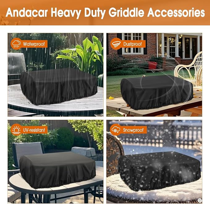 Grill Cover for Blackstone E-Series 22 Inch Electric Griddle 8001, Waterproof - Image 4