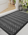 DEXI Front Door Mat Outside Entrance, 2x4 ft Rubber Entry Doormat Heavy Duty by DEXI