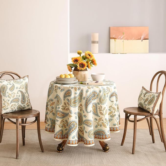 patdrea Designer Vintage French Small Table Cloth - Image 2