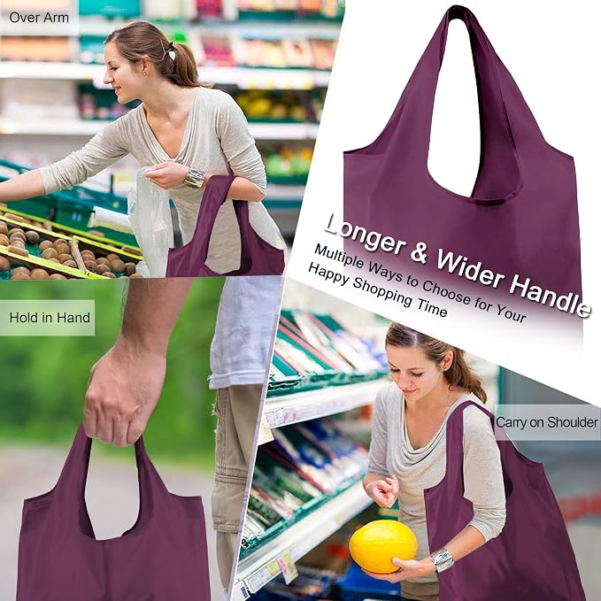 BeeGreen 20 Pack Reusable Grocery Bags w Storage Pouch Reusable Shopping Bags - Image 5