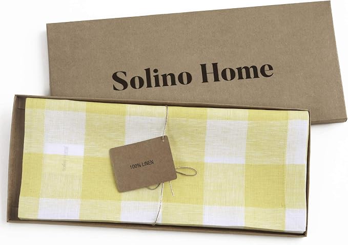 Solino Home Linen Checkered Table Runner 60 Inches - Image 5