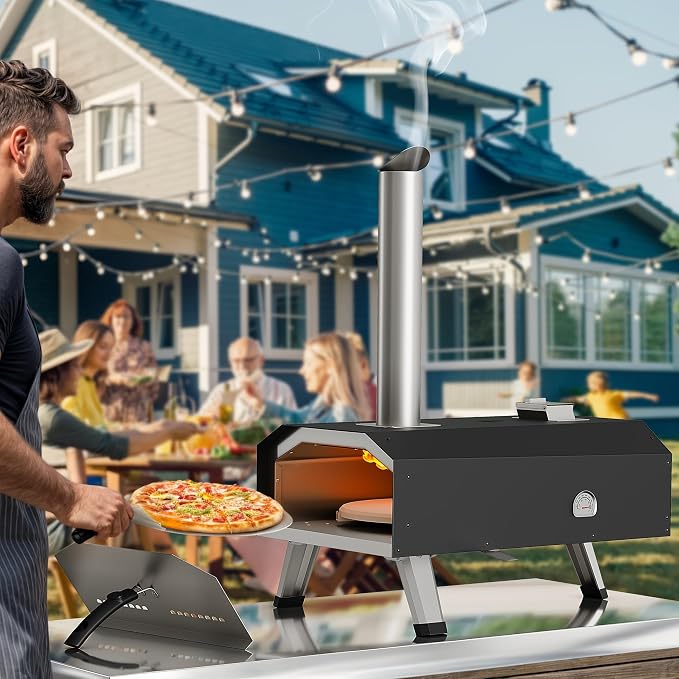YITAHOME 12" Pizza Oven Outdoor, Wood Pellet Pizza Ovens - Image 7