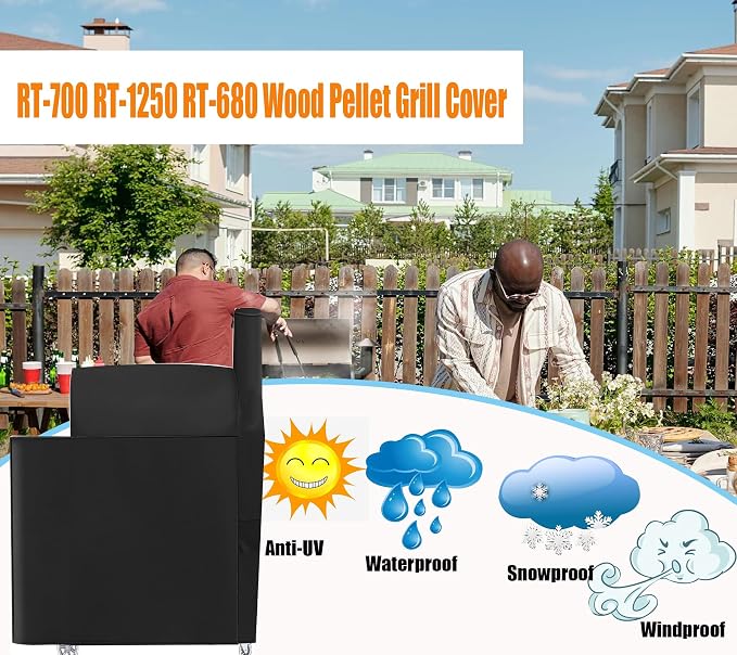 Grill Cover for recteq Flagship 1100, RT-700 RT-1250 RT-680 Wood Pellet Grill - Image 7