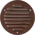 Square Ventilation Grille / 5" Inch Inside Measurement/Brown Metal Air Vent by Unknown