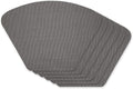 DII PVC Tabletop Collection Woven Indoor/Outdoor, Wedge Placemat Set, 6 Piece by DII