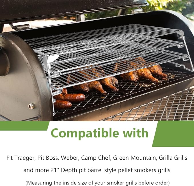 21" 3-Tier Foldable Sliding Jerky Racks - Image 4